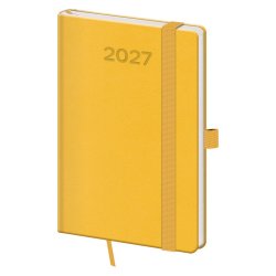 Kapesní diář A6 Print Pop žlutý