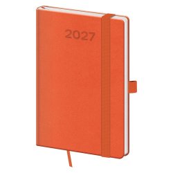 Kapesní diář A6 Print Pop oranžový