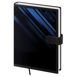 Týdenní diář A5 Tone s magnetem modrý