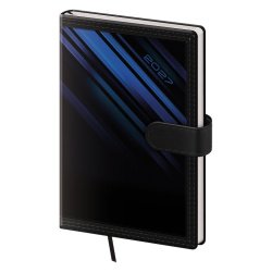 Kapesní diář A6 Tone s magnetem modrý