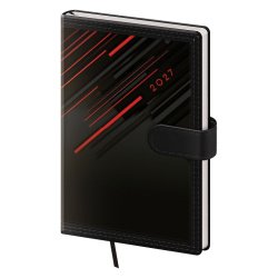 Kapesní diář A6 Tone s magnetem červený