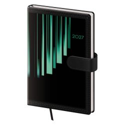 Kapesní diář A6 Tone s magnetem zelený