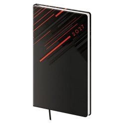 Kapesní diář A6 Vario Red lines