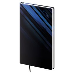 Kapesní diář A6 Vario Blue steel