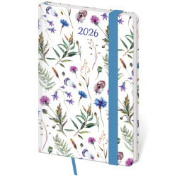 Kapesní diář Vario Wildflowers s gumičkou