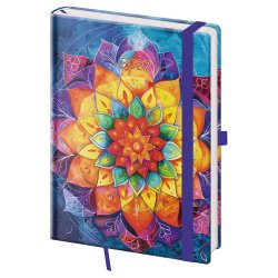 Týdenní diář A5 Vario Mandala s gumičkou