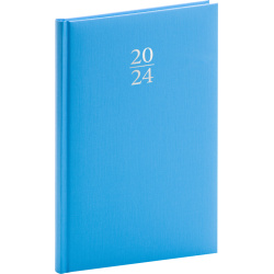 Týdenní diář Capys 2024, modrý, 15 × 21 cm