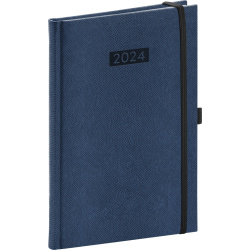 Týdenní diář Diario 2024, tmavě modrý, 15 × 21 cm