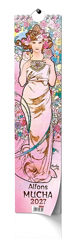 Nástěnný kalendář - Kravata - Alfons Mucha 2027