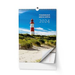 Kalendář Nástěnný kalendář - Pohádková místa světa  - A3