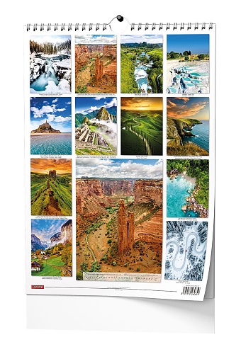 Nástěnný kalendář - Beautiful world - A3