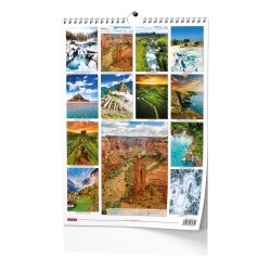 Nástěnný kalendář - Beautiful world - A3