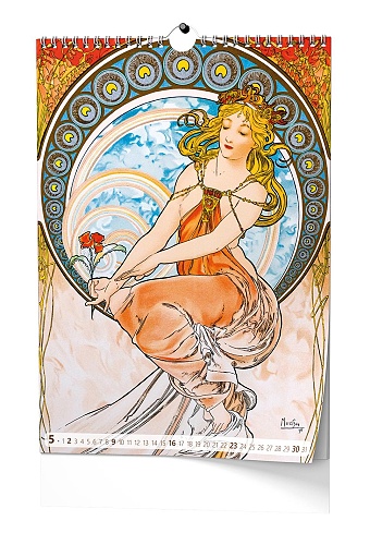 Nástěnný kalendář A3 - Alfons Mucha 2027