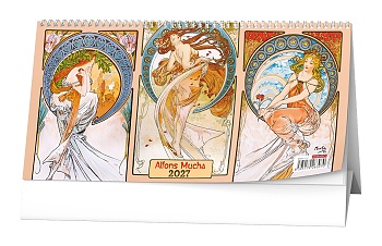 Stolní čtrnáctidenní kalendář - Alfons Mucha 2027