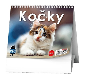 Stolní kalendář - IDEÁL - Kočky /s kočičími jmény/