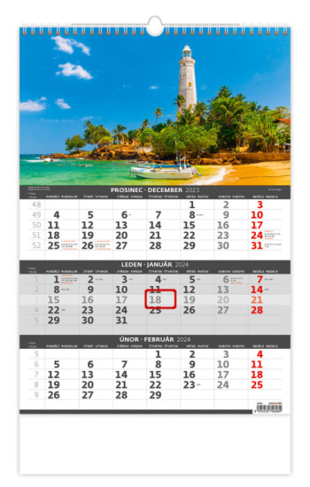 Tříměsíční kalendář Pobřeží