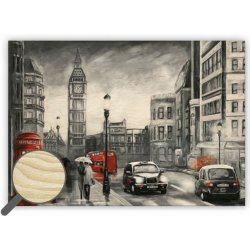 Kalendář Dřevěný obraz London