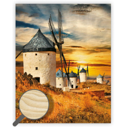 Kalendář Dřevěný obraz Mills