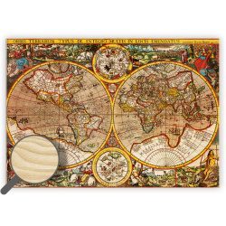 Kalendář Dřevěný obraz Antique Maps