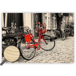 Kalendář Dřevěný obraz Bicycle