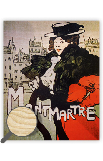 Dřevěný obraz Montmartre