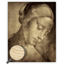 Kalendář Dřevěný obraz Da Vinci
