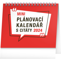 Kalendář Stolní kalendář Plánovací s citáty 2024, 16,5 × 13 cm