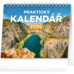 Kalendář Stolní kalendář Praktický kalendář 2024, 16,5 × 13 cm