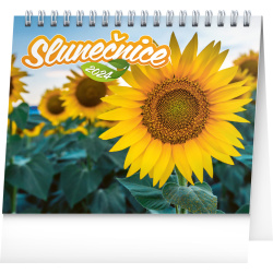 Kalendář Stolní kalendář Slunečnice, s citáty 2024, 16,5 × 13 cm
