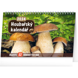 Kalendář Stolní Houbařský kalendář 2024, 23,1 × 14,5 cm