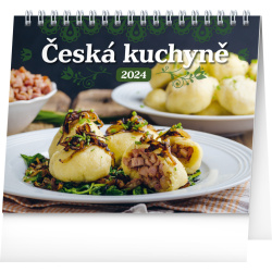 Kalendář Stolní kalendář Česká kuchyně 2024, 16,5 × 13 cm
