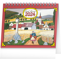Kalendář Stolní kalendář Josef Lada 2024, 16,5 × 13 cm