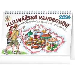 Kalendář Stolní kalendář Kulinářské vandrování 2024 – Kamila Skopová, 23,1 × 14,5 cm