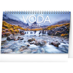 Kalendář Stolní kalendář Voda CZ/SK 2024, 23,1 × 14,5 cm