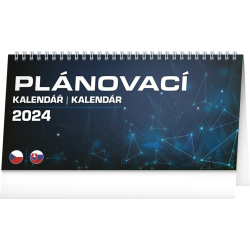 Kalendář Stolní kalendář Plánovací CZ/SK 2024, 25 × 12,5 cm