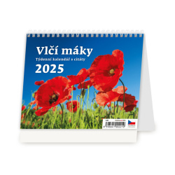 Kalendář Plánovací kalendář Vlčí máky